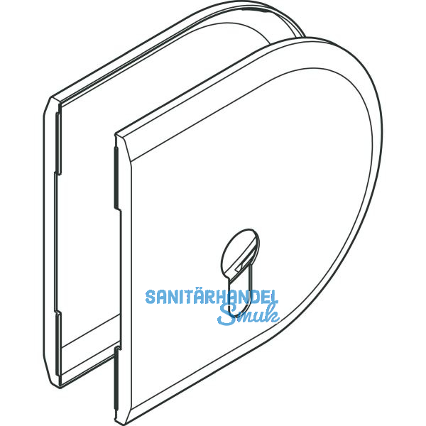 HAWA Toplock Abdeckkappenset rund Profilzylinder Kunststoff verchromt matt