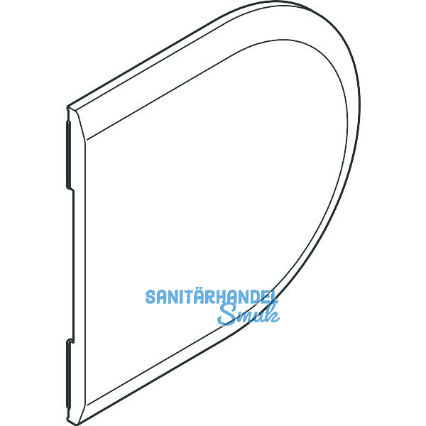 HAWA Toplock Abdeckkappe blind rund f�r Gegenkasten Kunststoff Edelstahl-Effekt