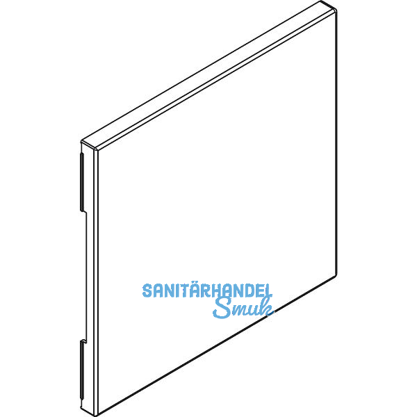 HAWA Toplock Abdeckkappe blind eckig f�r Gegenkasten Kunststoff Edelstahl-Effekt