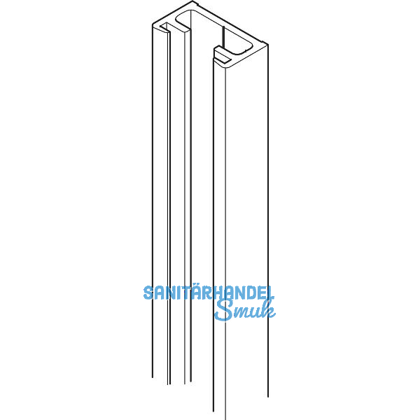 HAWA Wandanschlussprofil f�r Glast�ren L=3500 mm Aluminium farblos eloxiert