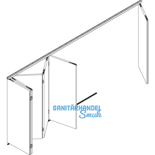 HAWA-Variofold 80/H Grundgarnitur, m. Drehlager und F�hrung