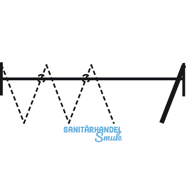 Dreht�rgarnitur HAWA-Variofold 80/H ohne F�hrungsschiene