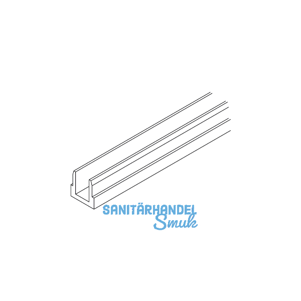 HAWA Junior 80/G Telescopic Aufnahmeprofil zu Festverglasung auf Ma�