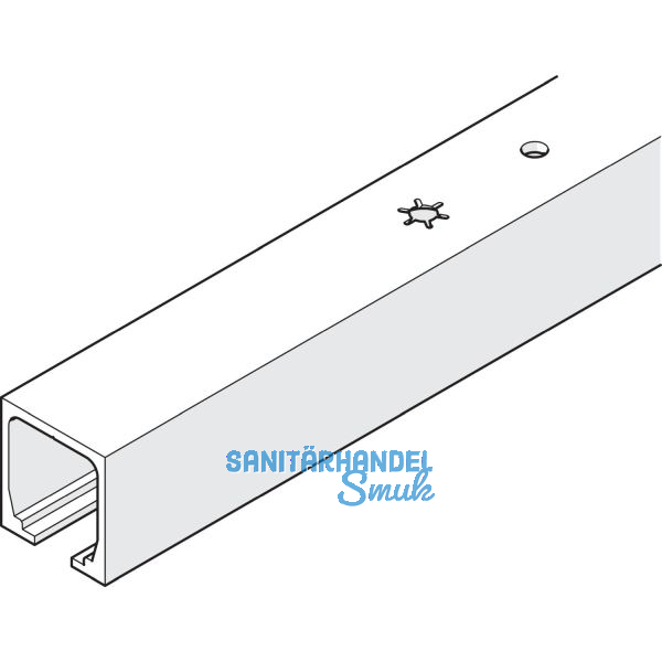 HAWA Junior 40 Laufschiene Deckenmontage L=1400 mm Aluminium farblos eloxiert