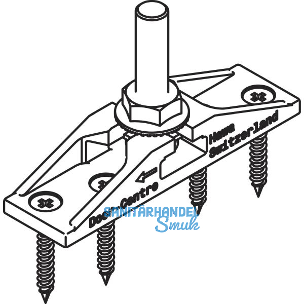HAWA-Junior 40/Z Zweiwegaufh�ngung mit Tragschraube M8