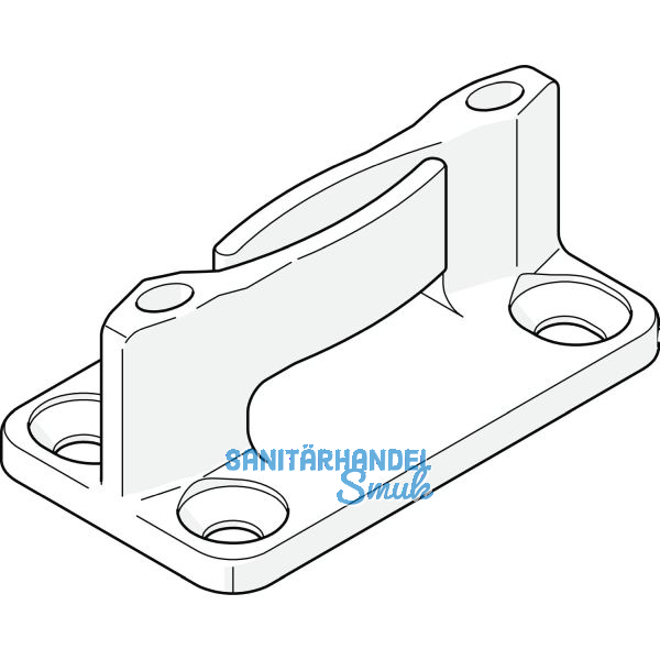 HAWA Junior 160/250 Bodenf�hrung spielfrei Holz Kunststoff schwarz