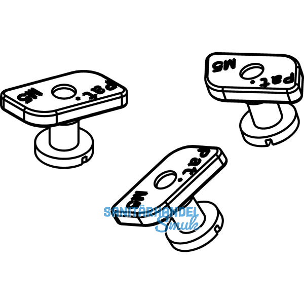 HAWA Junior 120 Montageset zu Winkelprofil (10 St�ck)