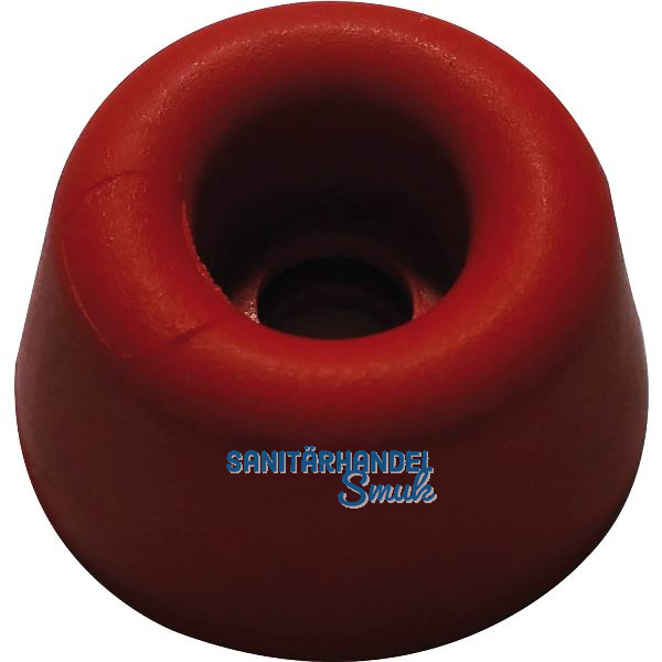 Gummipuffer � 20 mm, H�he 10 mm, Gummi rot