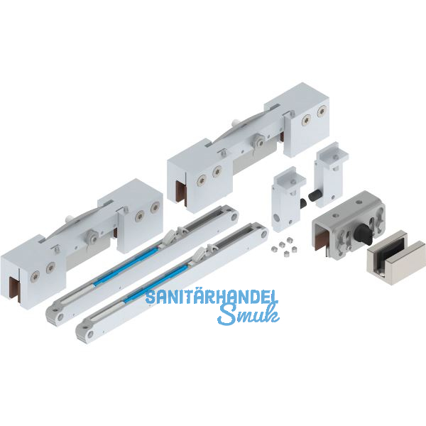 HELM GT-S 150 Beschlagset Glas 8-12,76 mm Einzugsd�mpfung 80kg Edelstahl-Effekt