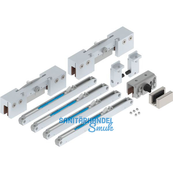 HELM GT-S 150 Beschlagset Glas 8-12,76 mm Einzugsd�mpfung 150kg Edelstahl-Effekt