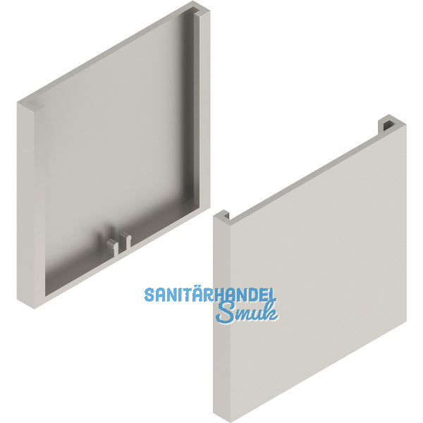 SOLIDO 100 Abdeckkappen-Set Glas Punktbefestigung eckig Edelstahl-Effekt