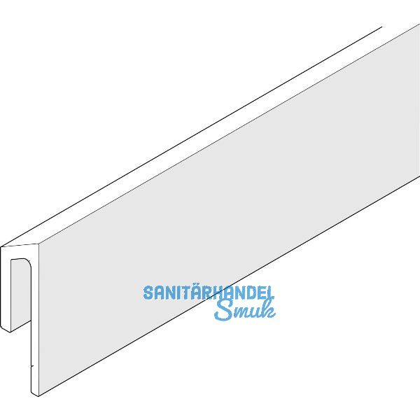 F�hrungsschiene HAWA Frontslide, auf Ma� geschnitten , silber eloxiert