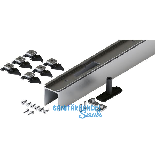 HAWA-Junior 80/100 Pocket Montageset Wandtasche L=2000 mm silber