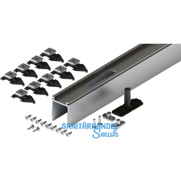 HAWA-Junior 80/100 Pocket Montageset Wandtasche L=3000 mm silber