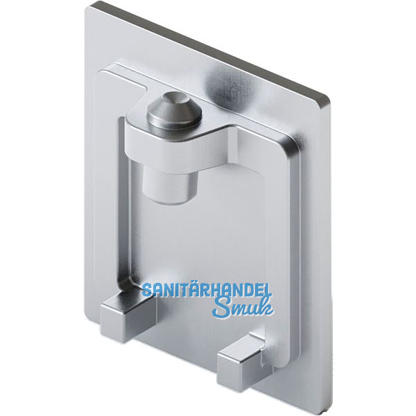 HAWA-Junior 80/100 Abdeckkappe f�r Laufschiene Stahl verchromt matt