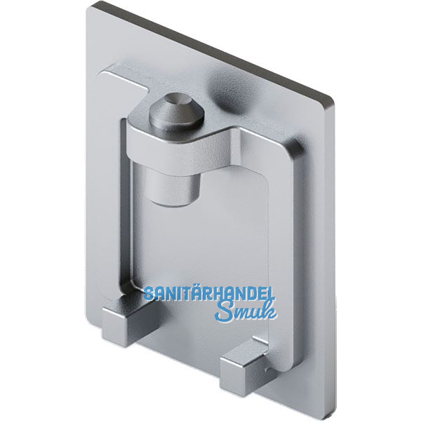 HAWA-Junior 80/100 Abdeckkappe f�r Laufschiene Stahl Edelstahl-Effekt