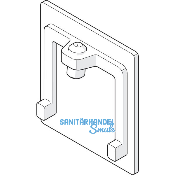 HAWA Junior 120 Holz/Glas Abdeckkappe Winkelprofil verchromt matt