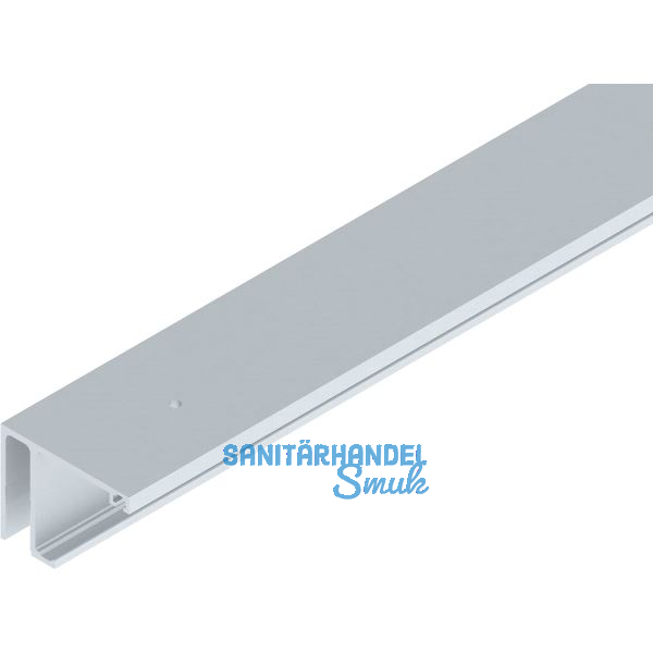 HELM GT-L Laufschiene mit Seitenteil Deckenmontage auf Ma� silber eloxiert