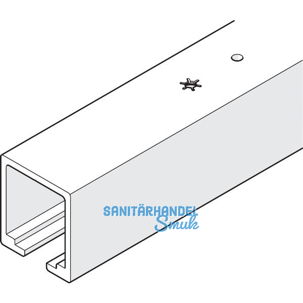 HAWA Junior 120 Laufschiene Deckenmontage L=6000 mm auf Ma� Alu farblos eloxiert
