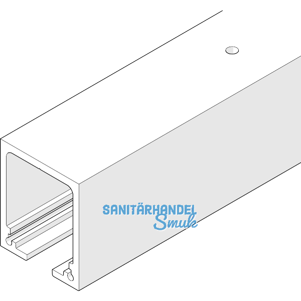 HAWA Junior 160 Laufschiene Deckenmontage L=6000 mm auf Ma� Alu farblos eloxiert
