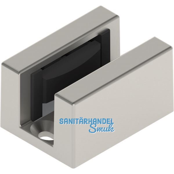 HELM Bodenf�hrung SmartGuide G spielfrei f�r Glas 8-12,76 mm Edelstahl-Effekt