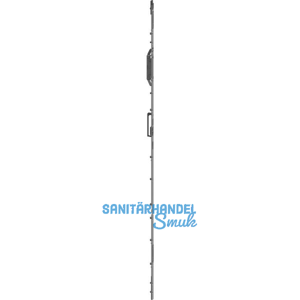 Schlie�leiste mit Kantriegel zu MFV-STV M2, f�r 2-flg. T�ren, links, verz.silber