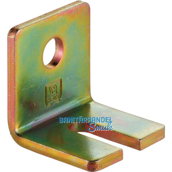 Winkelbefestigung HELM 104 W einfach Stahl verzinkt gelb