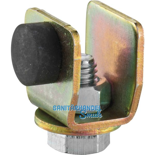 Schienenstopper HELM 100 P Stahl verzinkt gelb