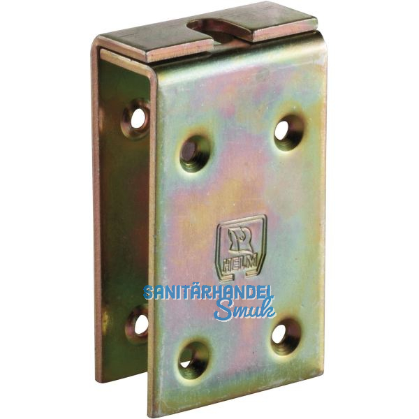 Verst�rkungslasche f. Holztor HELM 198, TS 20-40 mm, Stahl verzinkt, gelb