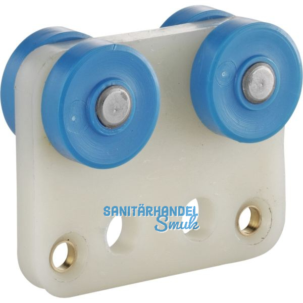 Planen-Vorhang Rollapparat zweipaarig HELM 132K, Kunststoff m. Nylonrollen