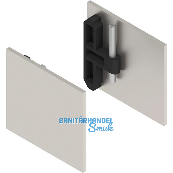 HELM GT-L Abdeckkappen-Set Aluminium Edelstahl-Effekt