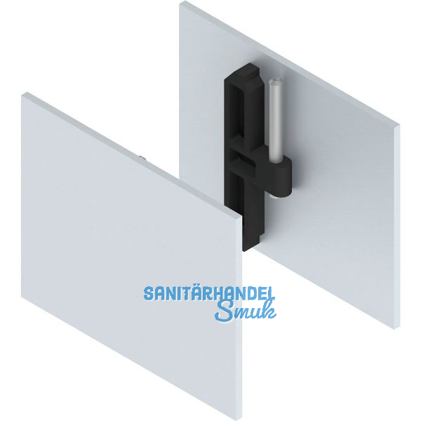 HELM GT-S 150 Abdeckkappen-Set klemmbar f�r Seitenteil silber eloxiert