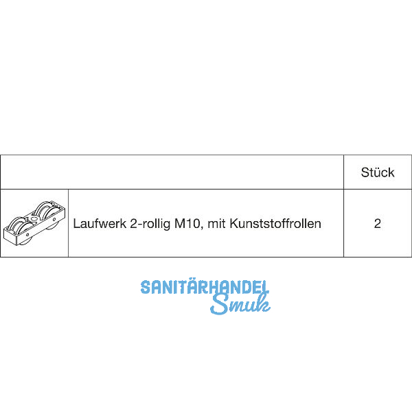 HAWA Junior 100 Laufwerkset (30064)