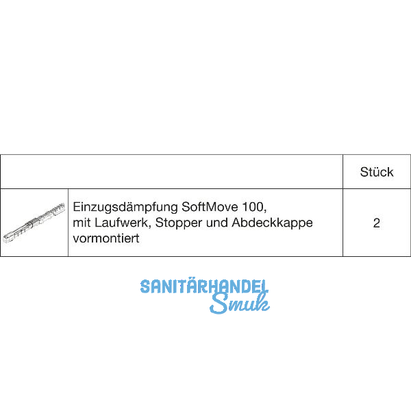 HAWA Junior 100 Laufwerkset 2 SoftMove (30150)