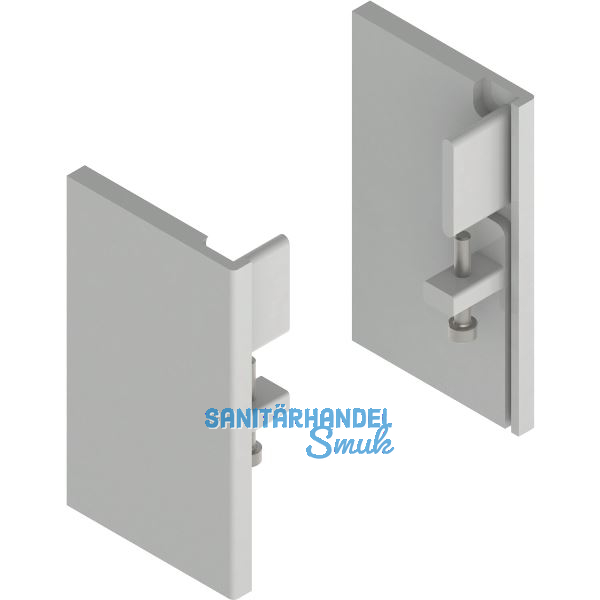 HELM 150 Abdeckkappe D Deckenmontage rechts RAL 7035 lichtgrau