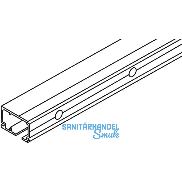 HAWA Porta Laufschiene Wandmontage L=6000 mm auf Ma� silber