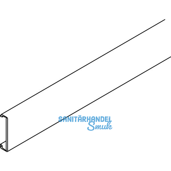 HAWA Porta 100/HMD Acoustics Clipblende Wandmontage L=2500 mm silber