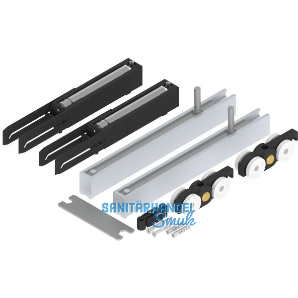 HELM 140 Beschlagset Holz minimale Einbauh�he mit Einzugsd�mpfung beidseitig