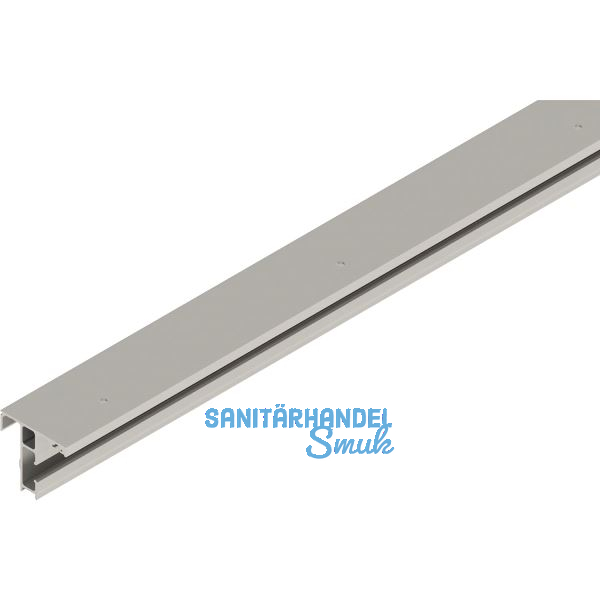 SOLIDO/HELM Anschlagschiene zu Anschlagkasten L=2500 mm auf Ma� Edelstahl-Effekt