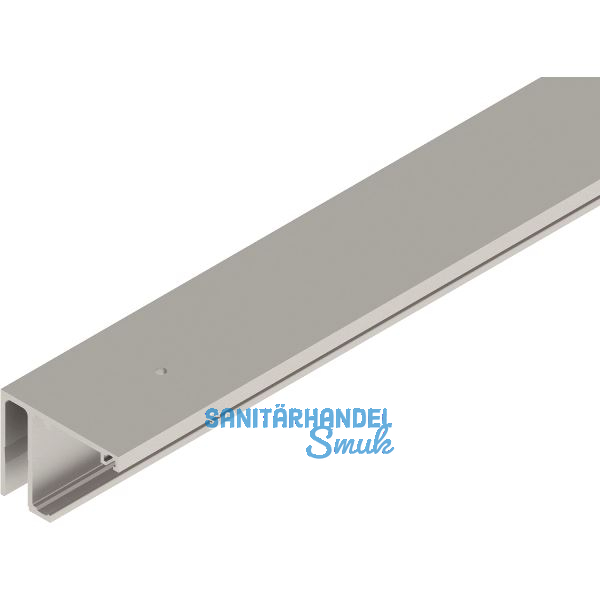 HELM GT-L Laufschiene mit Seitenteil Deckenmontage auf Ma� Edelstahl-Effekt