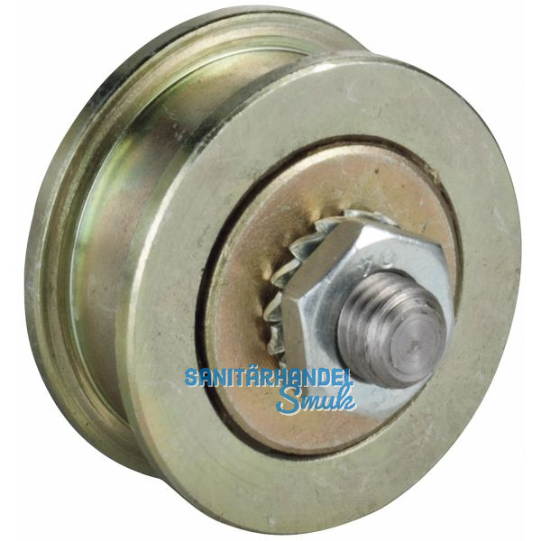 Schiebetor-Stahlrolle � 55 mm, Stahl verzinkt, gelb
