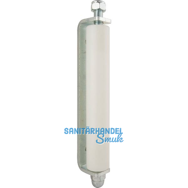 F�hrungsrolle 469/LP, seitlich f�r Tore, � 41 mm, H�he 245 mm, Kunststoff wei�