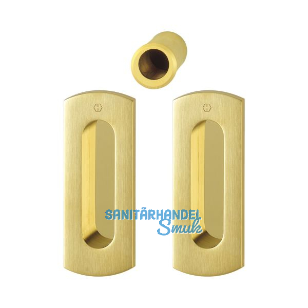 HOPPE Schiebet�rmuschel Set M463 - BL. Messing messingfarben satiniert/poliert