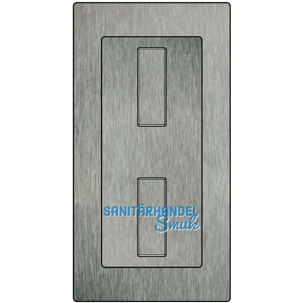 Einlassmuschel Silent Stop WC, 94 x 179 mm, Edelstahl geschliffen