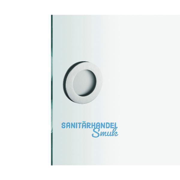 Glast�rmuscheln 4256 - rund, f�r Glasst�rke 10 mm, rund, �75mm, offen, Edelstahl