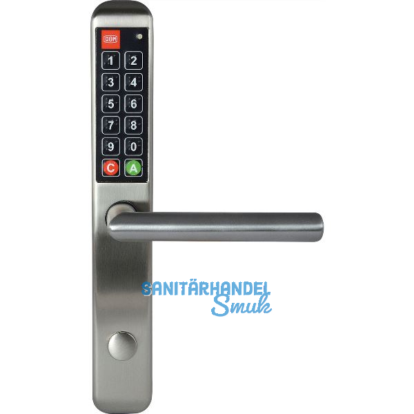 Zutrittskontrollsystem, Langschildbeschlag EasyKey Slim, PZ 72, Edelstahl