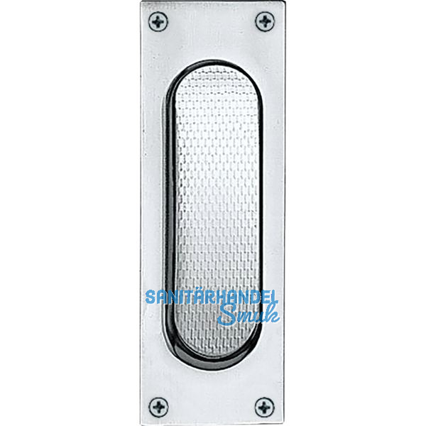 MARCHESI Schiebet�rmuschel eckig, 40 x 120 mm, Edelstahl matt