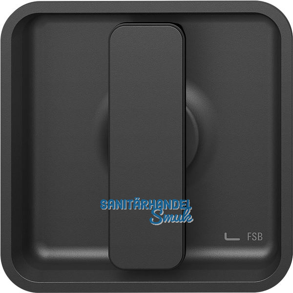 FSB Schiebet�rmuschel 42 4263 eckig, Aluminium schwarz matt