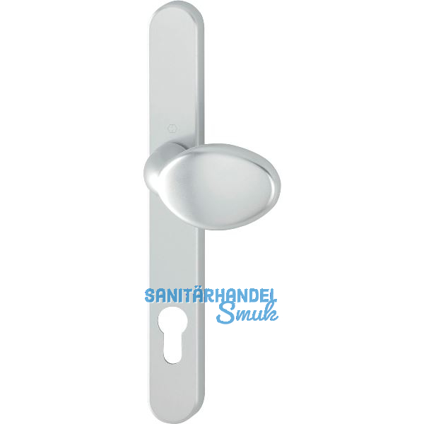 Knopfschild au�en drehbar PZ92, verdeckt geschraubt, Aluminium silber eloxiert