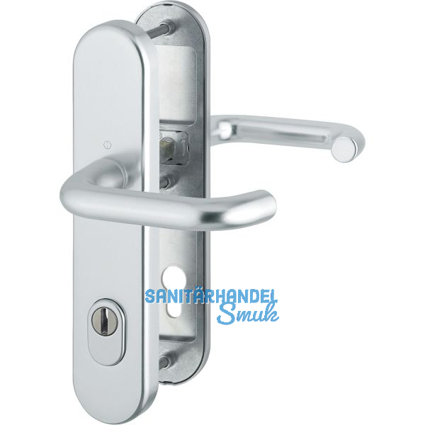 SH-Dr�ckergarnitur PARIS-auf Schild PZ92, SST, 77-87, mit Kzs., silber